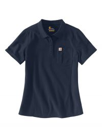 Damen Carhartt Poloshirt Dunkelblau